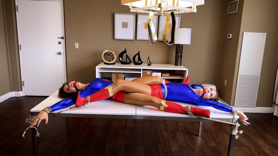 Inescapably Bound UltraGirls Alba Zevon and Rachel Adams Struggle Without Powerbelts